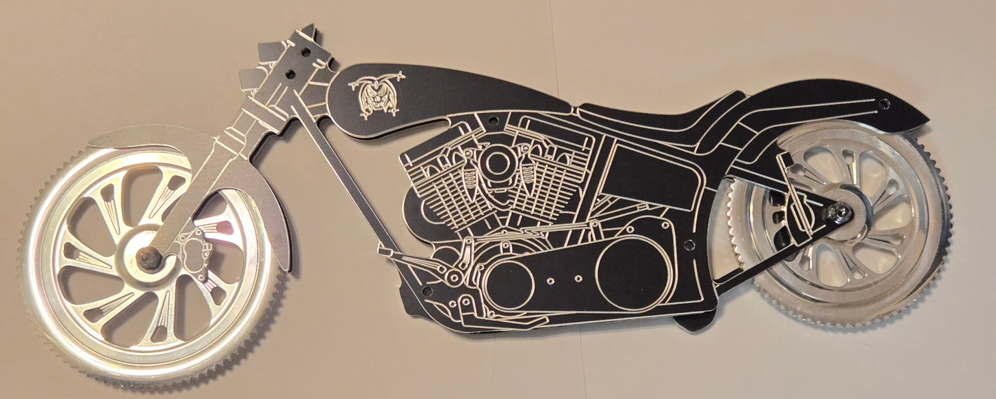 Double-sided Motorcycle Wall Art