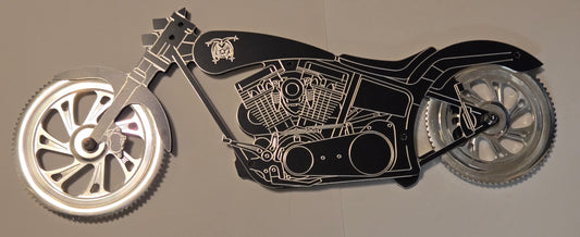 Double-sided Motorcycle Wall Art