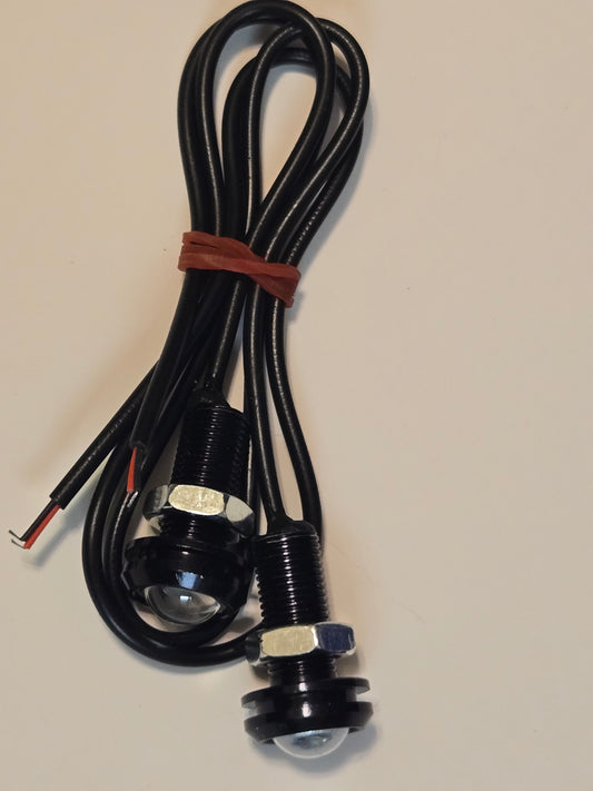 1 Pair Clear LED Pod/Rat Eye lights